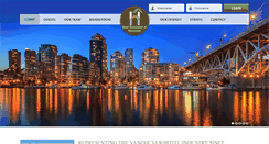 Desktop Screenshot of hotelassociationofvancouver.com